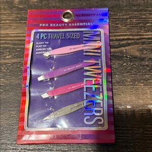 ⭐️5for25⭐️ My Beauty Spot Pink and Silver Mini Tweezers Set